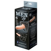 Телесный пустотелый харнесс MEN Style - 17,5 см. - LOVETOY (А-Полимер) - купить с доставкой в Череповце