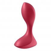 Красный вибромассажёр простаты Satisfyer Backdoor Lover - 14 см. - Satisfyer - в Череповце купить с доставкой