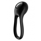 Черное эрекционное виброкольцо Majestic Duo - Satisfyer - в Череповце купить с доставкой