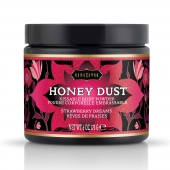 Пудра для тела Honey Dust Body Powder с ароматом клубники - 170 гр. - Kama Sutra - купить с доставкой в Череповце