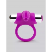 Лиловое виброкольцо с пультом ДУ Remote Control Cock Ring - Happy Rabbit - в Череповце купить с доставкой