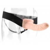 Полый страпон 8  Hollow Strap-On телесного цвета - 19 см. - Pipedream - купить с доставкой в Череповце