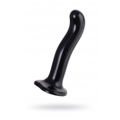 Черный стимулятор для пар P G-Spot Dildo Size M - 18 см. - Strap-on-me - в Череповце купить с доставкой