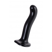 Черный стимулятор для пар P G-Spot Dildo Size M - 18 см. - Strap-on-me - в Череповце купить с доставкой