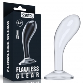 Прозрачный стимулятор простаты Flawless Clear Prostate Plug - 15 см. - Lovetoy - в Череповце купить с доставкой