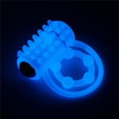 Голубое, светящееся в темноте виброкольцо Lumino Play Vibrating Penis Ring - Lovetoy - в Череповце купить с доставкой