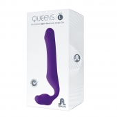 Фиолетовый безремневой страпон Queens L - Adrien Lastic - купить с доставкой в Череповце