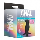 Черный анальный вибромассажёр Silicone Vibrating Prostate Massager 02 - 10,8 см. - Blush Novelties - в Череповце купить с доставкой