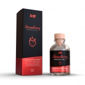 Массажный гель с ароматом клубники Strawberry - 30 мл. - INTT - купить с доставкой в Череповце