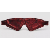 Двусторонняя красно-черная маска на глаза Reversible Faux Leather Blindfold - Fifty Shades of Grey - купить с доставкой в Череповце