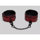 Красно-черные оковы Reversible Faux Leather Ankle Cuffs - Fifty Shades of Grey - купить с доставкой в Череповце
