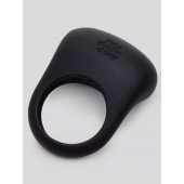 Черное эрекционное виброкольцо Sensation Rechargeable Vibrating Love Ring - Fifty Shades of Grey - в Череповце купить с доставкой