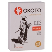Ультратонкие презервативы OKOTO Ultra Thin - 3 шт. - Sitabella - купить с доставкой в Череповце