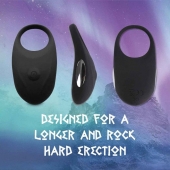 Черное эрекционное виброкольцо Thor Cockring - FeelzToys - в Череповце купить с доставкой