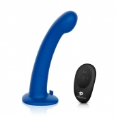 Синяя насадка Remote Control P-Spot G-Spot с черными трусиками - 20 см. - Pegasus - купить с доставкой в Череповце