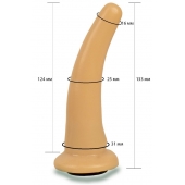 Телесная гладкая насадка Harness - 13,3 см. - LOVETOY (А-Полимер) - купить с доставкой в Череповце
