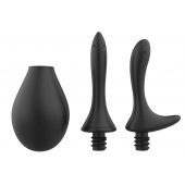 Черный анальный душ Nexus Anal Douche Set с 2 сменными насадками - Nexus Range - купить с доставкой в Череповце
