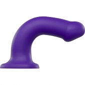Фиолетовый фаллоимитатор-насадка Strap-On-Me Dildo Dual Density size L - 19 см. - Strap-on-me - купить с доставкой в Череповце