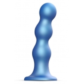 Голубая насадка Strap-On-Me Dildo Plug Balls size L - Strap-on-me - купить с доставкой в Череповце