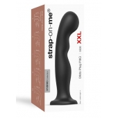 Черная насадка Strap-On-Me Dildo Plug P G size XXL - Strap-on-me - купить с доставкой в Череповце