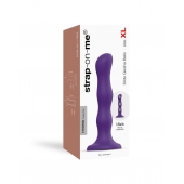 Фиолетовая насадка Strap-On-Me Dildo Geisha Balls size XL - Strap-on-me - купить с доставкой в Череповце