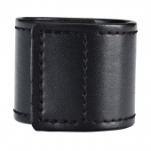 Хомут-утяжка для мошонки из искусственной кожи на липучке VELCRO BALL STRETCHER- 4 см. - BlueLine - в Череповце купить с доставкой