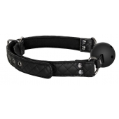 Черный кляп-шарик BALL GAG DIAMOND - Dream Toys - купить с доставкой в Череповце