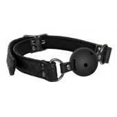 Черный кляп-шарик BALL GAG DIAMOND - Dream Toys - купить с доставкой в Череповце