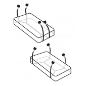 Фиксаторы для кровати WRAPAROUND MATTRESS RESTRAIN - Pipedream - купить с доставкой в Череповце