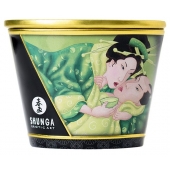 Массажная свеча Exotic Green Tea с ароматом зелёного чая - 170 мл. - Shunga - купить с доставкой в Череповце