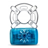 Синее эрекционное виброкольцо Pleaser Rechargeable C-Ring - Blush Novelties - в Череповце купить с доставкой