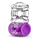 Фиолетовое эрекционное виброкольцо Pleaser Rechargeable C-Ring - Blush Novelties - в Череповце купить с доставкой