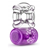 Фиолетовое эрекционное виброкольцо One Night Stand Vibrating C-Ring - Blush Novelties - в Череповце купить с доставкой