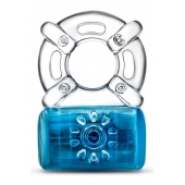 Синее эрекционное виброкольцо One Night Stand Vibrating C-Ring - Blush Novelties - в Череповце купить с доставкой