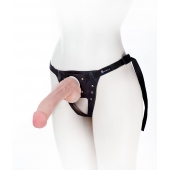Податливый фаллос на трусиках Harness - 20,5 см. - LOVETOY (А-Полимер) - купить с доставкой в Череповце