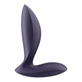 Фиолетовый анальный вибростимулятор Power Plug - Satisfyer - в Череповце купить с доставкой