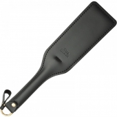 Черная кожаная шлепалка SitaBlack - 30 см. - Sitabella - купить с доставкой в Череповце
