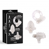 Набор из 3 прозрачных эрекционных колец с вибрацией Teasers Ring Kit - Chisa - в Череповце купить с доставкой