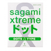 Презерватив Sagami Xtreme Type-E с точками - 1 шт. - Sagami - купить с доставкой в Череповце
