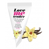 Съедобное согревающее массажное масло Love Me Tender Vanilla с ароматом ванили - 10 мл. - Love to Love - купить с доставкой в Череповце