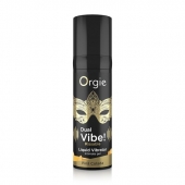 Съедобный гель Dual Vibe Pina Colada с эффектом вибрации и вкусом коктейля пина колада - 15 мл. - ORGIE - купить с доставкой в Череповце