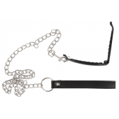 Зажим для половых губ с поводком Pussy Clamp With A Leash - Orion - купить с доставкой в Череповце
