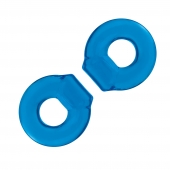 Комплект из двух колец для пениса 2-Pack Ultra-Stretch Stamina Endurance Ring - BlueLine - в Череповце купить с доставкой