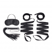 Эротический набор 4PC Bondage Bed Strap   Flogger Kit - Lux Fetish - купить с доставкой в Череповце