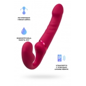 Малиновый безремневой страпон Lapis - 23 см. - Lovense - купить с доставкой в Череповце