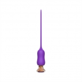 Фиолетовый тонкий стимулятор Nipple Vibrator - 23 см. - I-MOON - купить с доставкой в Череповце