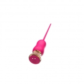 Розовый тонкий стимулятор Nipple Vibrator - 23 см. - I-MOON - купить с доставкой в Череповце