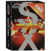 Презервативы Sagami Xtreme ENERGY с ароматом энергетика - 3 шт. - Sagami - купить с доставкой в Череповце