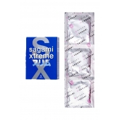 Розовые презервативы Sagami Xtreme FEEL FIT 3D - 3 шт. - Sagami - купить с доставкой в Череповце