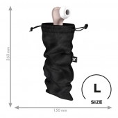 Черный мешочек для хранения игрушек Treasure Bag L - Satisfyer - купить с доставкой в Череповце
